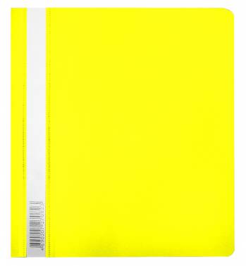 Скоросшиватель пласт.проз.верх  А5 желтый^Люкс