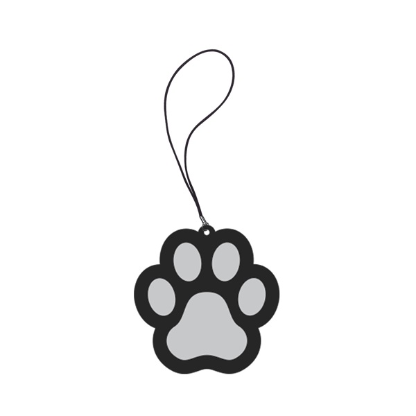 Брелок Светоотражающий Safe mode Paw белый