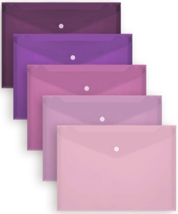 Папка-конверт кнопка А4 Оттенки сирени