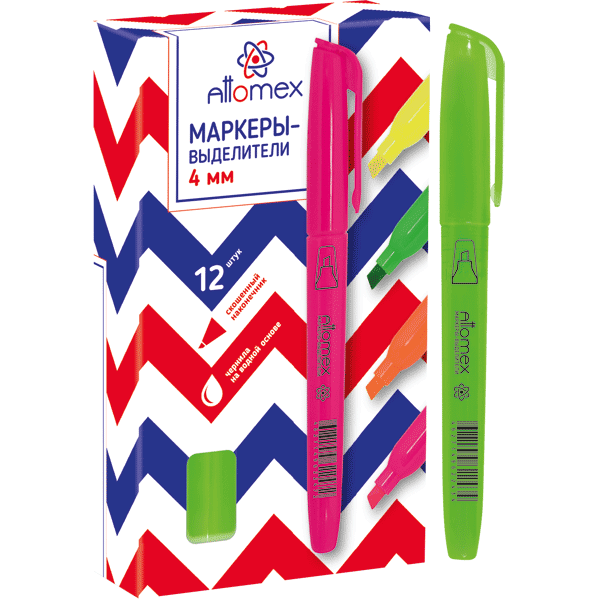 Маркер  текст зеленый   4мм