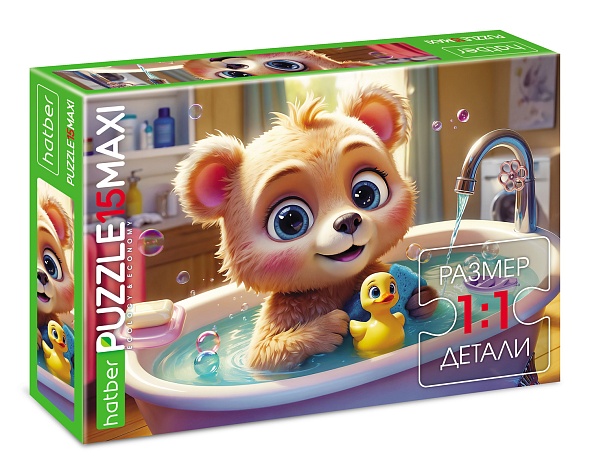 Пазлы 15 эл MAXI Мишутка