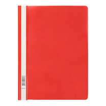 Скоросшиватель пласт.проз.верх  красный