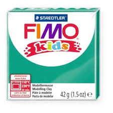 Глина полимерная STAEDTLER FIMO kids зеленая, 42гр