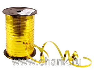 Лента декоративная 5х230м Золото метал.