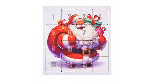 Игра головоломка Пятнашки Дед Мороз