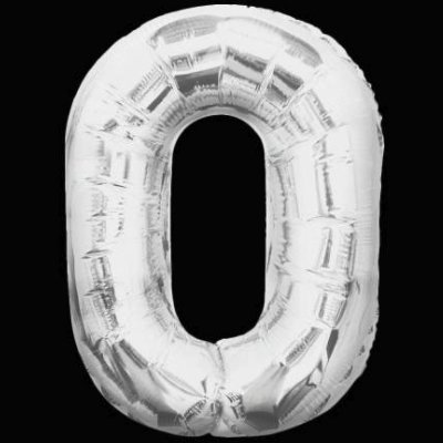 Шар возд. фольга цифра 40" 0 Silver