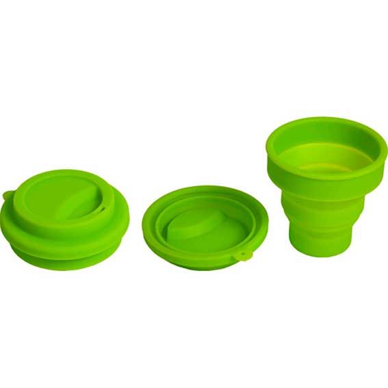 Стакан для ИЗО School неон салатовый, силиконовый, складной