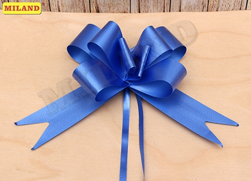 Бант упаковочный 30мм Бабочка синий   10шт/уп