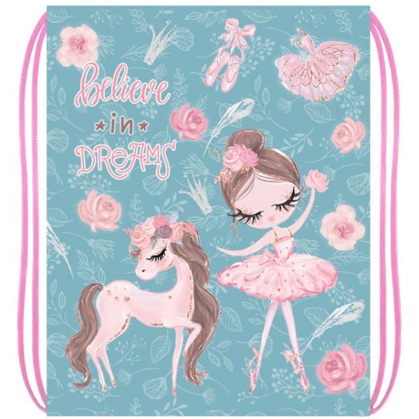 Мешок для обуви Балерина и единорог
