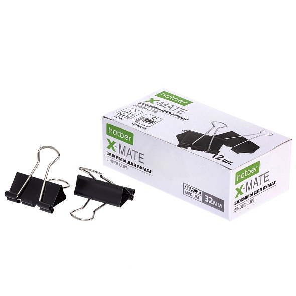 Зажим д/бумаг 32мм X-Mate