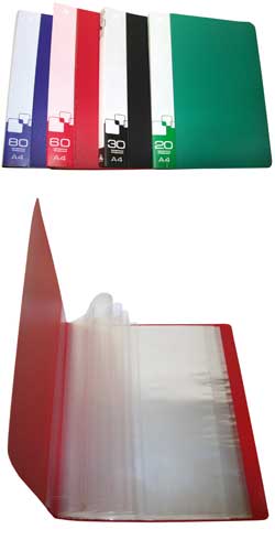 Папка 10 вклад Ассорти PV корешок 0.6мм^