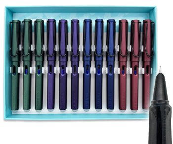 Ручка перьевая Пиши-стирай Металлик 0,5мм синяя