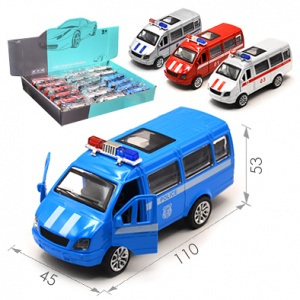 Автобус Газель Спецслужб 12см металл