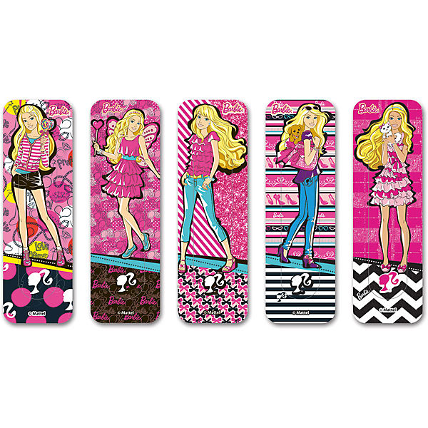 Закладки д/книг Mattel Barbie 5шт.