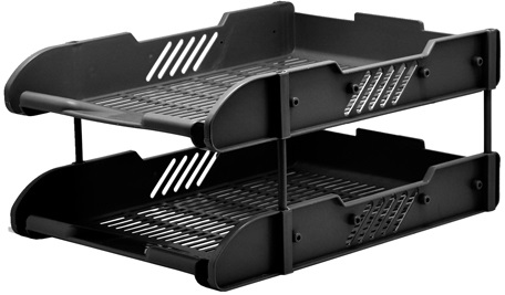Лоток горизонт 2-х уровневый черный Dolce Costo