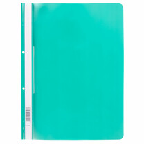 Скоросшиватель пласт.проз.верх_перфор. зелёный