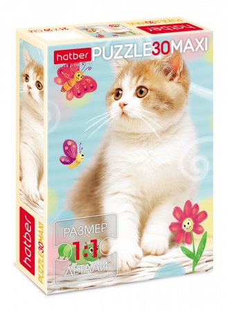 Пазлы 30 эл MAXI Пушистый котик