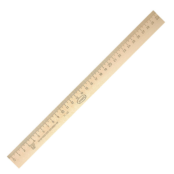 Линейка деревянная  30см