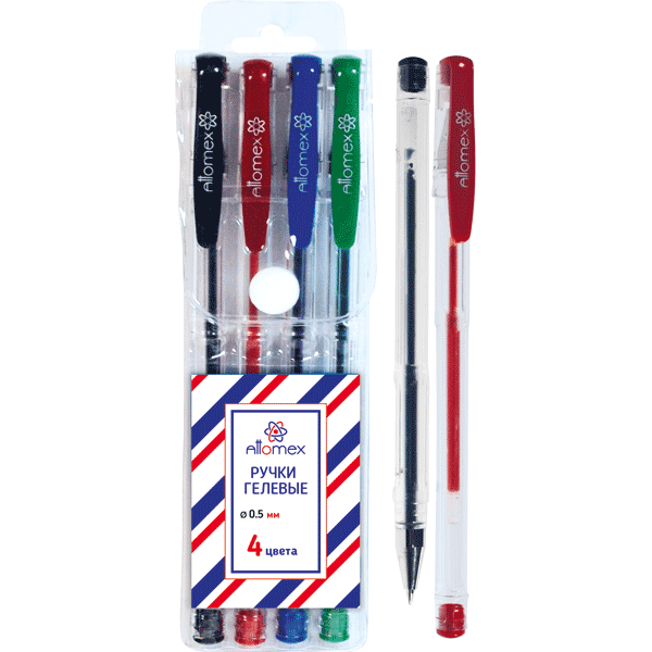 Набор гелевых ручек  4цв.