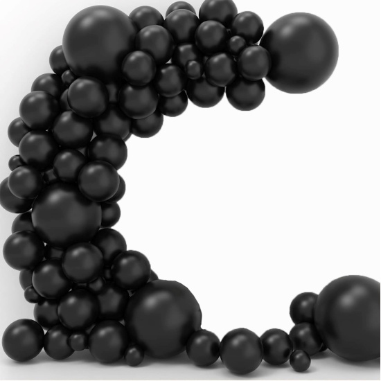 Шар возд для фотозоны Чёрный 103шт