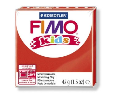Глина полимерная STAEDTLER FIMO kids красная, 42гр