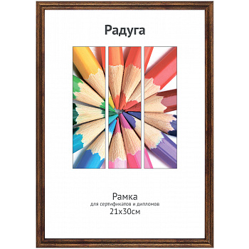 Ф/рамка пластик 21х30 Бронза не стекло