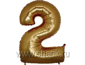 Шар возд. фольга цифра 40" 2 Gold