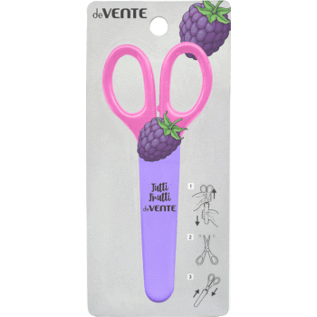 Ножницы  детск. 135мм Tutti-Frutti. Blackberry, защитный футляр$