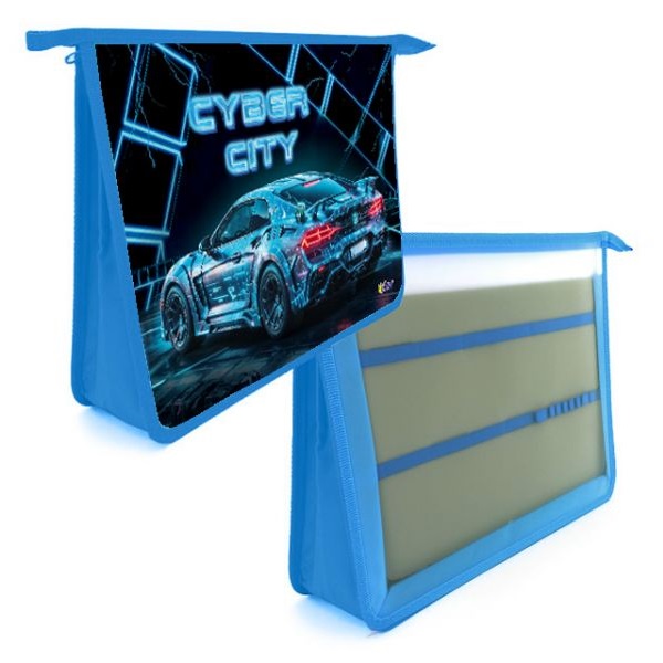 Папка д/труда А4 Cyber city,  2 отд