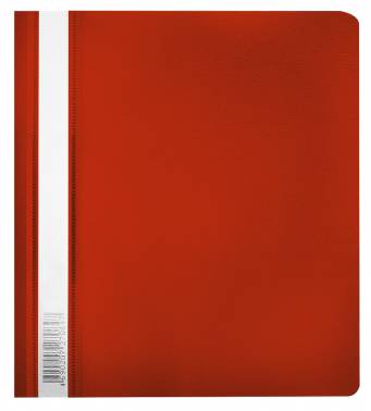 Скоросшиватель пласт.проз.верх  А5 красный^Люкс