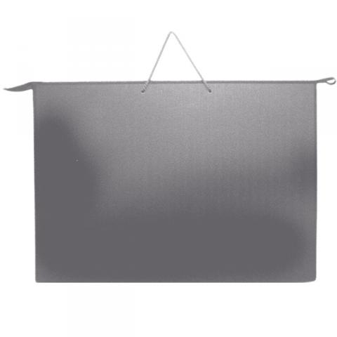 Папка с ручками А2 пластик  Серая