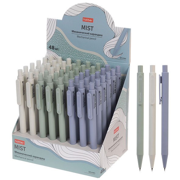Карандаш авт 0,5мм Мист HB