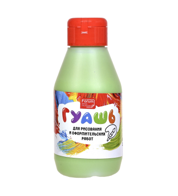 Гуашь 250мл Зелёная светлая