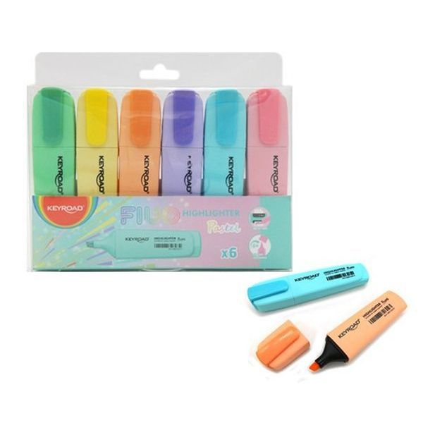 Маркер  текст. набор 6цв. Pastel