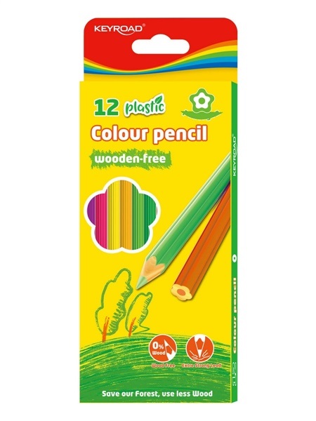 Карандаши .пластиковые 12цв Keyroad