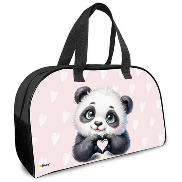 Сумка для внешкольных занятий Панда с сердечком
