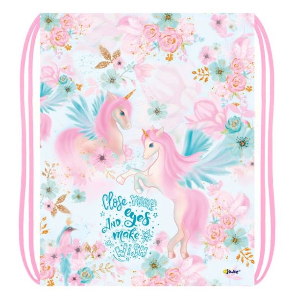 Мешок для обуви Единорог в розах