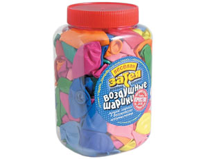 Шар возд Суперассорти 26см ассорти (В75") в банке 200шт