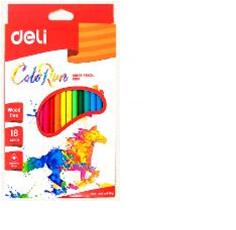 Карандаши .Пластиковые ColoRun 18цв. трехгр.