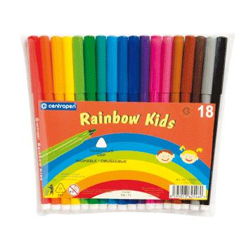 Фломастеры Rainbow Kids  18цв. картон. упак