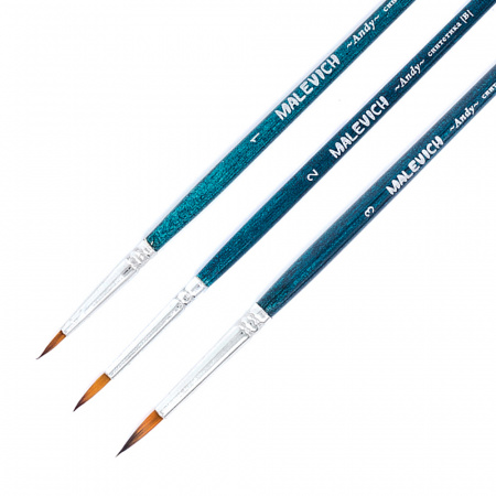 Кисть синтетика  № 2  "Энди", круглая