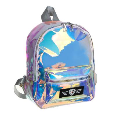 Рюкзак 28*23*10см Прозрачный радужный ПВХ, 1 отд
