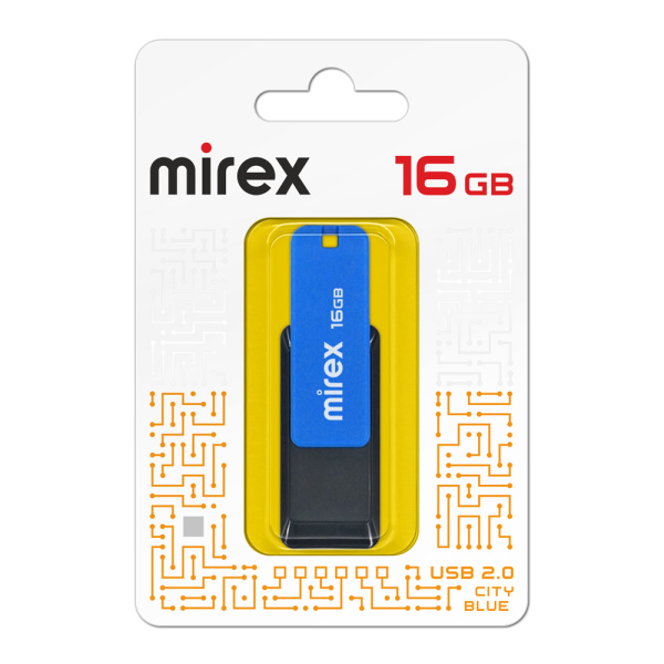 Флэшка 16Gb City синий