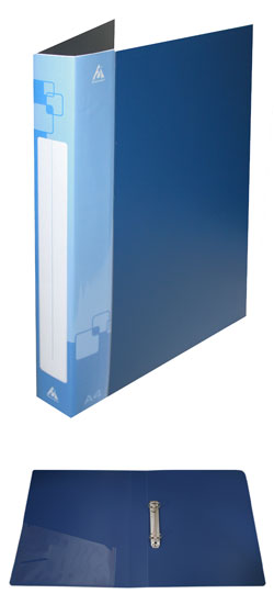 Папка с 2-мя кольцами 40мм d27мм Синий