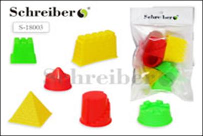 Формочки для песка  6шт "Фигурки"