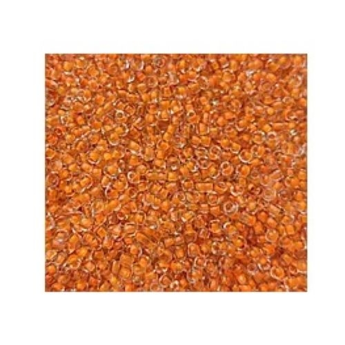 Бисер оранжевый 2мм 50гр перламутровый круглый