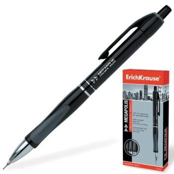 Карандаш авт 0,5мм Megapolis мет. нак. HB