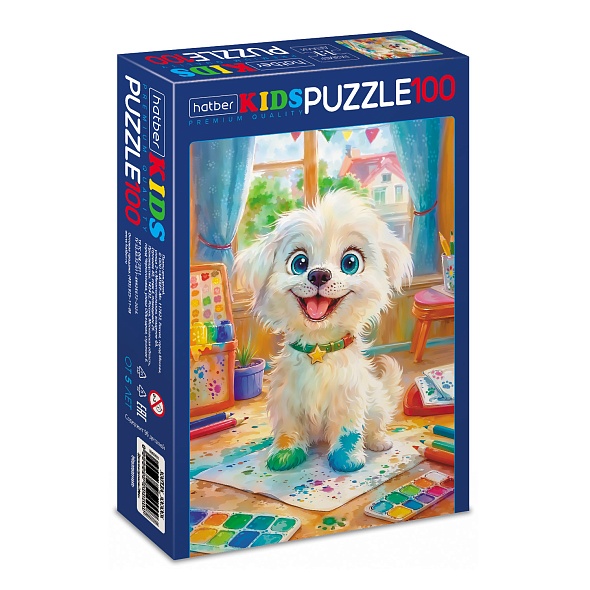 Пазлы 100 эл Щенок-озорник