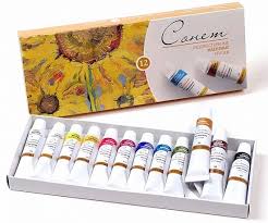 Краски худ.масло 12цв Сонет 10 мл