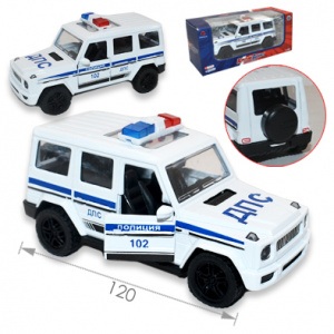 Автобус Мерседес Гелентваген ДПС 12см металл, коробка